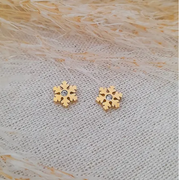 Arete pegados diseño copo de nieve