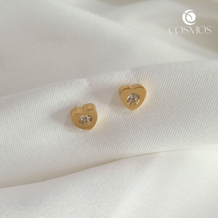 Aretes diseño corazón