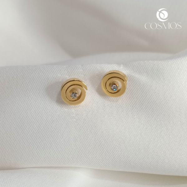 Aretes pegados acero