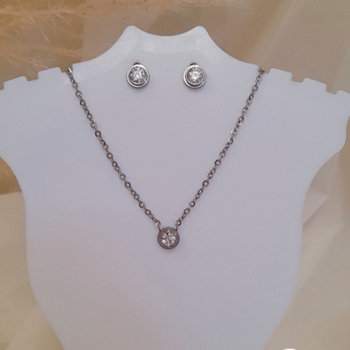 Set de acero color plata precio