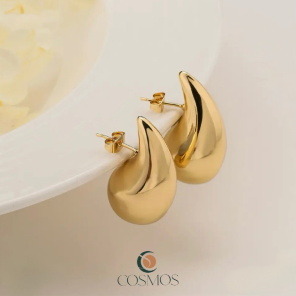Aretes de gota oro laminado el salvador