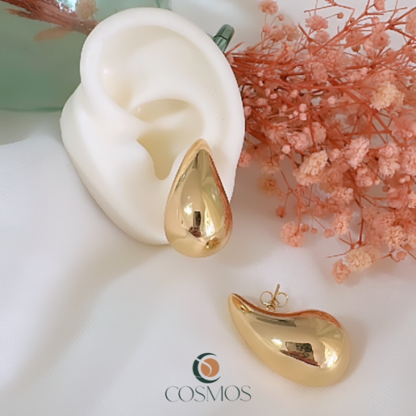 aretes chunky oro laminado el salvador